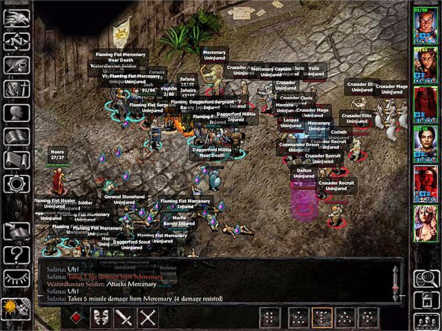 Po dotarciu w pobliże zamku zdaj raport Torsinowi de Lancie z tego co udało ci się zobaczyć i dokonać podczas badania jaskiń oraz piwnicy - Atak na zamek Dragonspear - zadanie główne - Dragonspear Castle - Baldurs Gate: Siege of Dragonspear - poradnik do gry