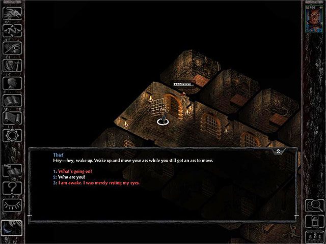 Po tym jak główny bohater uda się na odpoczynek załączy się scenka z udziałem Zakapturzonego mężczyzny (Hooded Man) oraz Skie - Finałowa bitwa i epilog - Dragonspear Castle - Baldurs Gate: Siege of Dragonspear - poradnik do gry
