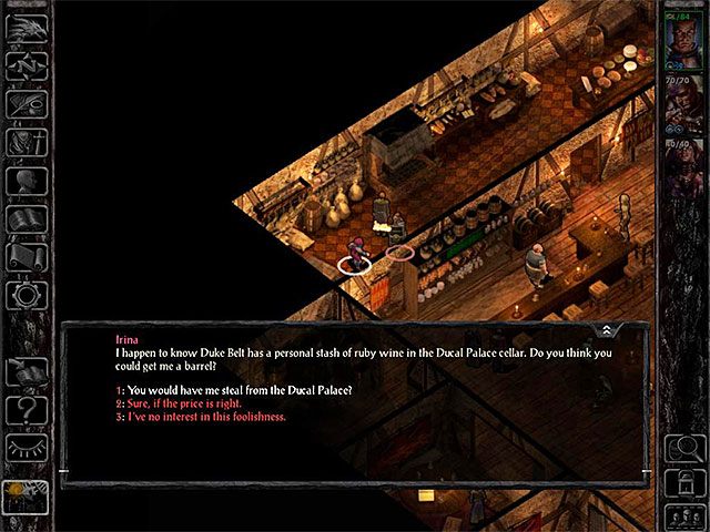 Quest ten możesz otrzymać dzięki spotkaniu się z Iriną, która przebywa w kuchni na parterze tawerny Elfia Pieśń (M4,5) - Zadania poboczne w tawernie Elfia Pieśń i w Czarodziejskich Rozmaitościach - Tawerna Elfia Pieśń i Czarodziejskie Rozmaitości - Baldurs Gate: Siege of Dragonspear - poradnik do gry