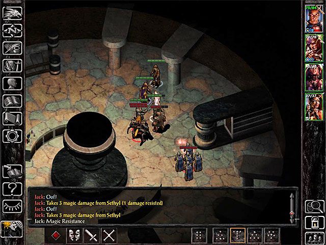 Tuż po zabraniu butelek na mikstury w pobliżu pojawi się grupa złodziejaszków pod wodzą Yashny - Zadania poboczne w tawernie Elfia Pieśń i w Czarodziejskich Rozmaitościach - Tawerna Elfia Pieśń i Czarodziejskie Rozmaitości - Baldurs Gate: Siege of Dragonspear - poradnik do gry