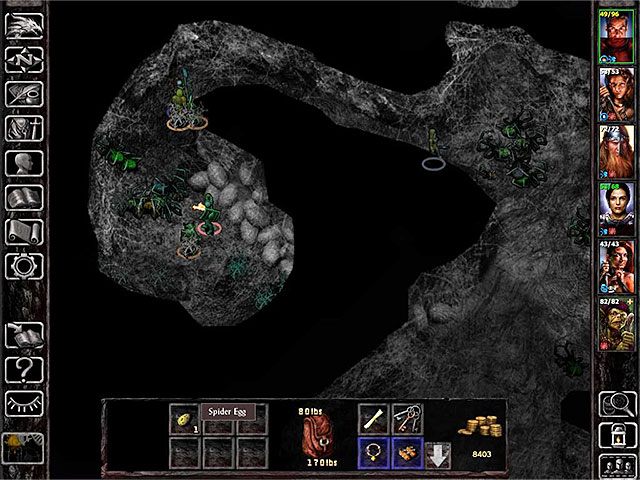 Zadanie to powiązane jest z legowiskiem pająków, które zlokalizowane jest w południowej części mapy (M10,2) - Zadania poboczne w Forest of Wyrms - Forest of Wyrms - Baldurs Gate: Siege of Dragonspear - poradnik do gry