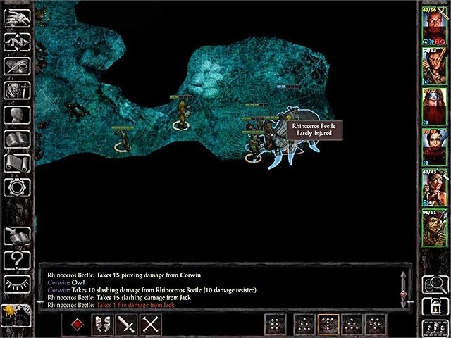 Prędzej czy później w głównym obszarze legowiska pojawią się żuki i będzie wśród nich przerośnięta odmiana tego potwora - Rhinoceros Beetle - Zadania poboczne w Forest of Wyrms - Forest of Wyrms - Baldurs Gate: Siege of Dragonspear - poradnik do gry