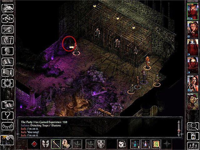 Alternatywne rozwiązania to pozostawanie krzyżowców w celach lub zamordowanie ich - Zadania poboczne w Forest of Wyrms - Forest of Wyrms - Baldurs Gate: Siege of Dragonspear - poradnik do gry
