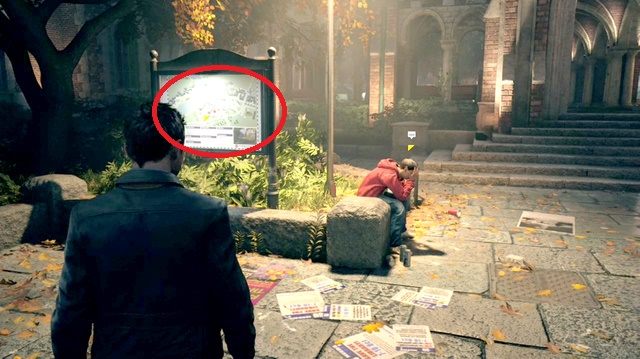 Pierwszy sekret to mapa okolicy - Akt I - Riverpoint University Experiment | Opis przejścia w Quantum Break - Quantum Break - poradnik do gry