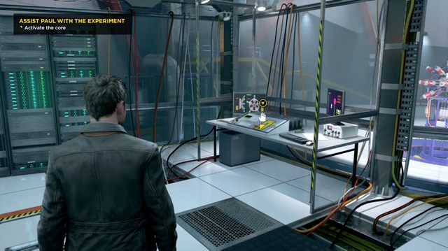 Najpierw popchnij dźwignię, później przekręć z Paulem kluczyk - Akt I - Riverpoint University Experiment | Opis przejścia w Quantum Break - Quantum Break - poradnik do gry