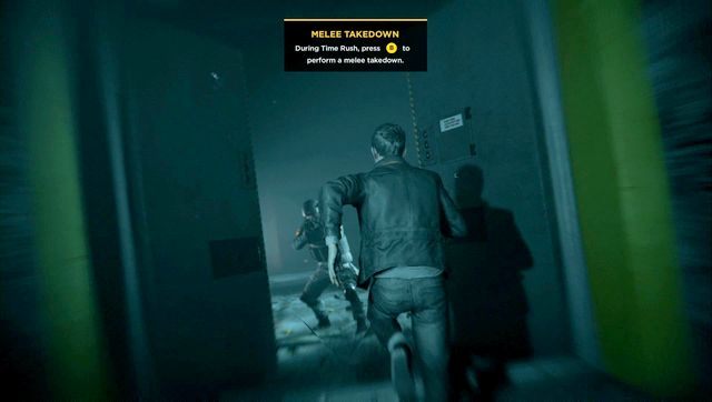 Dzięki Time Run możesz nie tylko wykonywać uniki - podbiegaj do przeciwników, aby ich nokautować - Akt III - Research Facility | Opis przejścia Quantum Break - Quantum Break - poradnik do gry