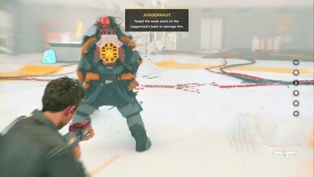 Czeka cię tu starcie z mini-bossem: Juggernaut - Akt III - Research Facility | Opis przejścia Quantum Break - Quantum Break - poradnik do gry