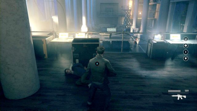 Dostań się do brata na podwyższeniu na końcu pomieszczenia - Akt I - Library Chase | Opis przejścia Quantum Break - Quantum Break - poradnik do gry