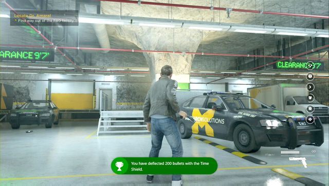 Duże starcia jak to na parkingu są świetną okazją do odblokowania dodatkowych osiągnięć - Akt III - Monarch Gala | Opis przejścia Quantum Break - Quantum Break - poradnik do gry