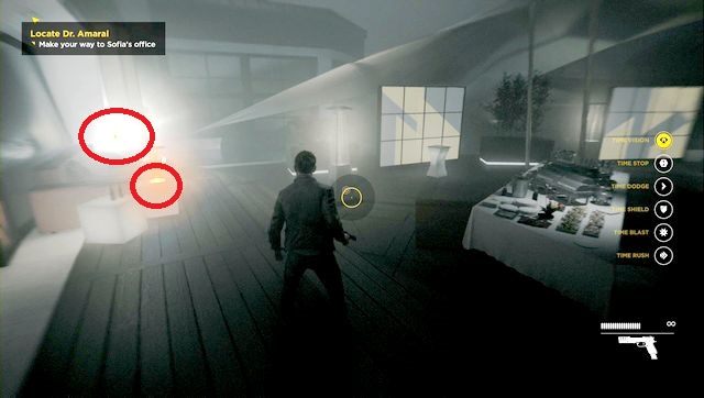 Po rozmowie z Beth przejdź kilka metrów i zbierz dane i źródło - Akt III - Monarch Gala | Opis przejścia Quantum Break - Quantum Break - poradnik do gry