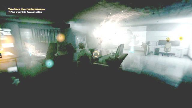 Przejdź do biur, by odnaleźć kolejne sekrety i źródło - Akt V - Monarch HQ | Opis przejścia Quantum Break - Quantum Break - poradnik do gry