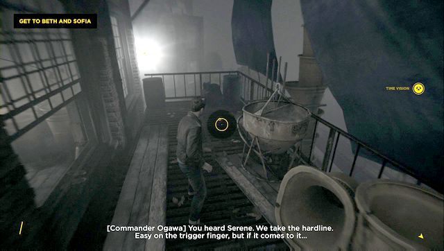 Chronon Source znajdziesz po wyjściu na balkon - Akt IV - Port Donnelly Bridge | Opis przejścia Quantum Break - Quantum Break - poradnik do gry