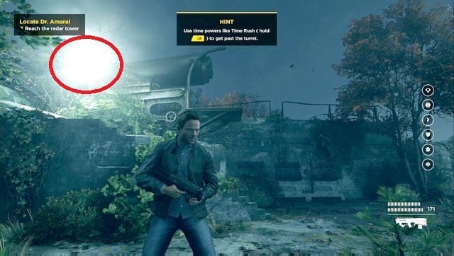 Pierwszy sekret znajdziesz na schodkach przy działku - Chronon Sources (akt III) | Sekrety Quantum Break - Quantum Break - poradnik do gry