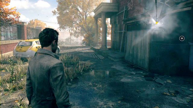 Chronon Source przy ścianie na zewnątrz budynku - Chronon Sources (akt IV i V) | Sekrety Quantum Break - Quantum Break - poradnik do gry