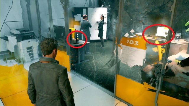 Kubek Brennera po lewej na biurku - Dane wywiadowcze (Intel) | Sekrety w Quantum Break - Quantum Break - poradnik do gry