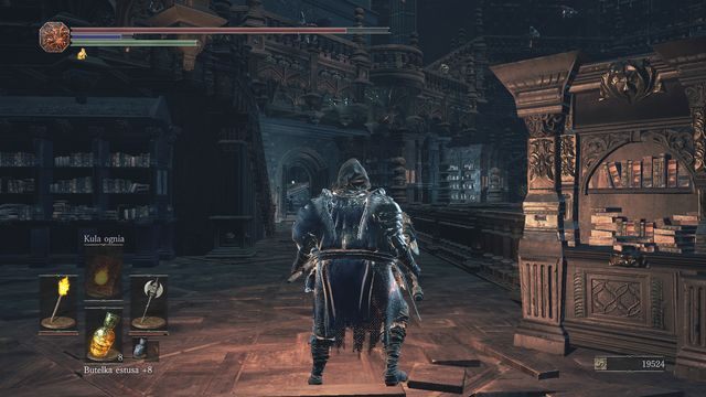 Biegnij w stronę balkonu, uważając na pociski posyłane przez czarodzieja. - Wielkie Archiwa | Opis przejścia Dark Souls 3 - Dark Souls III - opis przejścia i sekrety