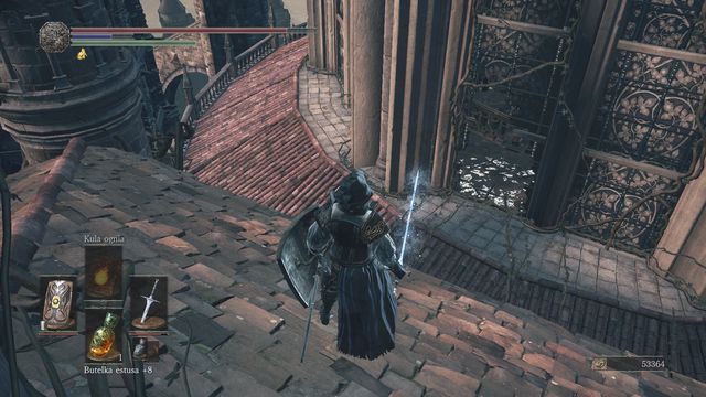 Wróć teraz na dach, do miejsca, gdzie pokonałeś dwóch gargulców i zabiłeś dwie jaszczurki - Wielkie Archiwa - dachy | Opis przejścia Dark Souls 3 - Dark Souls III - opis przejścia i sekrety