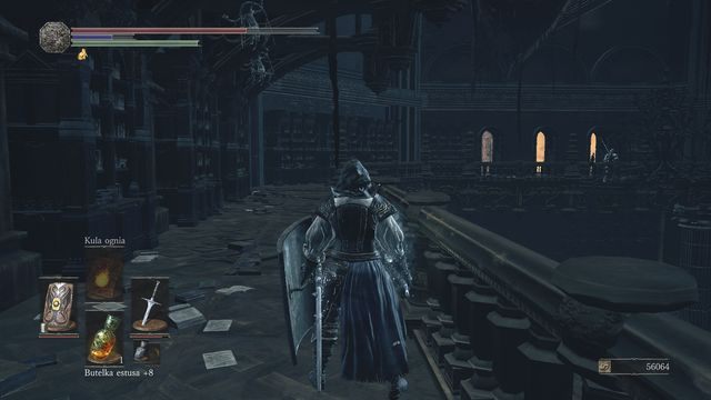 Zeskakując z dachu na balkon wejdziesz do środka od drugiej strony. - Wielkie Archiwa - dachy | Opis przejścia Dark Souls 3 - Dark Souls III - opis przejścia i sekrety