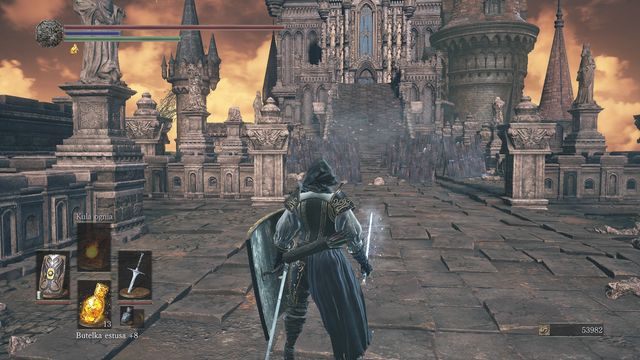 Za barykadami poukrywani są przeciwnicy. - Wielkie Archiwa - dachy | Opis przejścia Dark Souls 3 - Dark Souls III - opis przejścia i sekrety