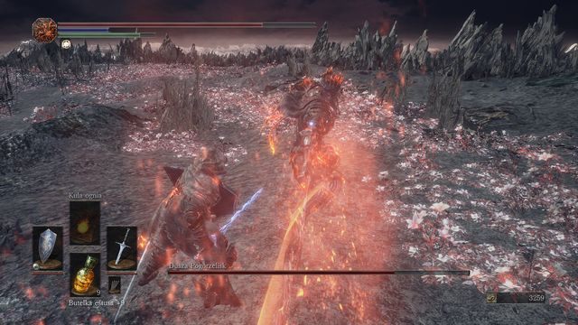 Uniknięcie pchnięcia pozwoli na zaatakowanie. - Dusza Pogorzelisk | Bossowie w Dark Souls 3 - Dark Souls III - opis przejścia i sekrety
