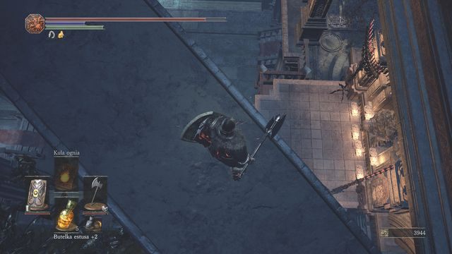 Gdy już oczyścisz teren zlokalizuj miejsce pokazane na screenie - Katedra Głębin - w środku | Opis przejścia Dark Souls 3 - Dark Souls III - opis przejścia i sekrety