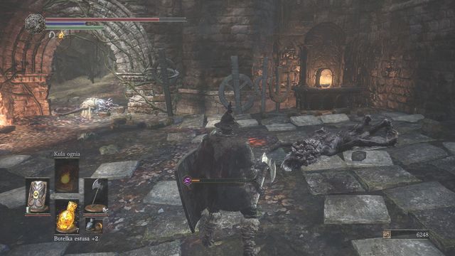 Ogień możesz ugasić przy piecyku stojącym w rogu. - Twierdza Farrona | Opis przejścia Dark Souls 3 - Dark Souls III - opis przejścia i sekrety