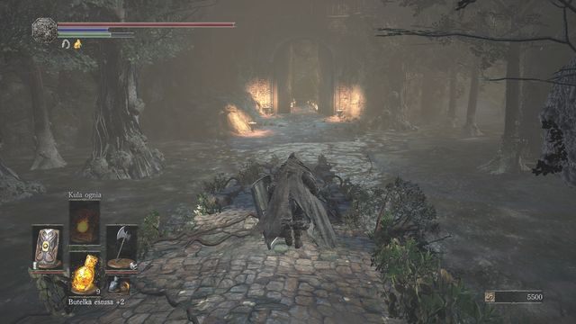 Drzwi znajdują się na wprost ogniska Ruiny Twierdzy. - Twierdza Farrona | Opis przejścia Dark Souls 3 - Dark Souls III - opis przejścia i sekrety