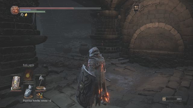 Przed udaniem się do kolejnej sali zlokalizuj pokazaną na screenie ścianę - znajduje się ona w samym rogu pomieszczenia - Carthuskie Katakumby | Opis przejścia Dark Souls 3 - Dark Souls III - opis przejścia i sekrety