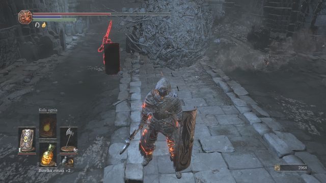 Odpowiednio się ustawiając możesz sprawić, że Tsorig zostanie przejechany przez kulę nieumarłych. - Carthuskie Katakumby | Opis przejścia Dark Souls 3 - Dark Souls III - opis przejścia i sekrety