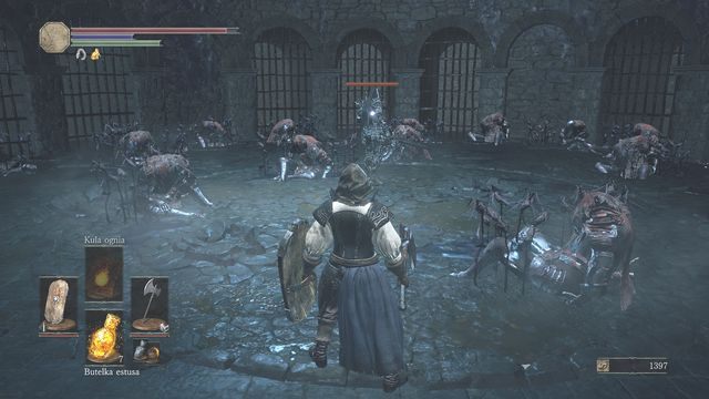 Po wejściu spokojnie podejdź do przeciwnika i wykonaj potężne uderzenie. - Wysoka Ściana Lothric - od ogniska Wieża na ścianie | Opis przejścia - Dark Souls III - opis przejścia i sekrety
