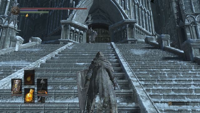 Szybko daj się zauważyć i odciągnij pierwszego rycerza na dół. - Anor Londo | Opis przejścia Dark Souls 3 - Dark Souls III - opis przejścia i sekrety