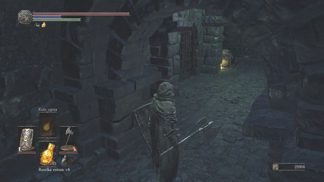 Zamknięta wcześniej cela #3, cela z Karlą w środku. - Zbeszczeszczona Stolica - powrót do Lochów Irithyllu | Opis przejścia - Dark Souls III - opis przejścia i sekrety