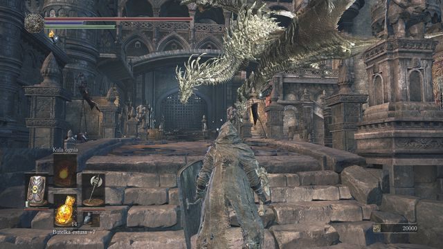 Od razu po wejściu na most zeskocz niżej, z prawej strony. - Zamek Lothric | Opis przejścia Dark Souls 3 - Dark Souls III - opis przejścia i sekrety