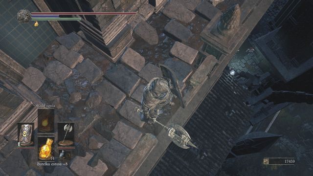 Będąc w środku znajdziesz niedziałającą póki co windę - Zamek Lothric | Opis przejścia Dark Souls 3 - Dark Souls III - opis przejścia i sekrety