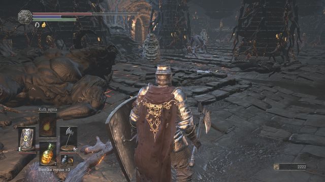 Kamienne demony są powolne, ale ich atak jest bardzo silny - szybko omiń delikwenta, aby uciec przed ogniem. - Niegasnące Jezioro | Opis przejścia Dark Souls 3 - Dark Souls III - opis przejścia i sekrety
