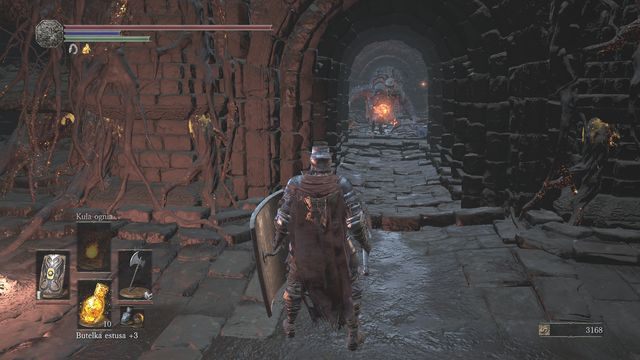 Wyciągnij maga do większego pomieszczenia, aby nie ryzykować w wąskim przejściu. - Niegasnące Jezioro | Opis przejścia Dark Souls 3 - Dark Souls III - opis przejścia i sekrety
