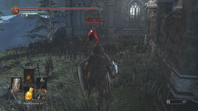 W przypadku problemów z walką postaraj się zepchnąć Creightona w przepaść. - Irithyll w Mroźnej Dolinie - od Kościoła Yorshki | Opis przejścia Dark Souls 3 - Dark Souls III - opis przejścia i sekrety
