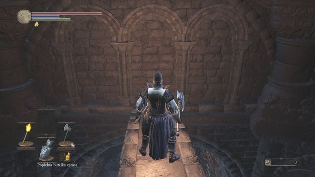 Ostatecznie zwróć uwagę na mur, znajdujący się za leżącymi na środku piórami (screen) - Kapliczka Zjednoczenia - wieża | Opis przejścia Dark Souls 3 - Dark Souls III - opis przejścia i sekrety
