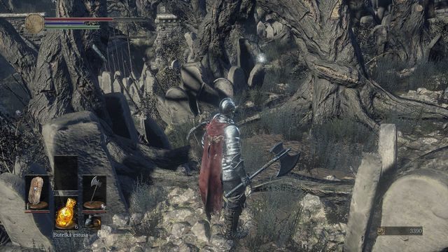 Miejsce znalezienie wymaganego przedmiotu. - Osada Nieumarłych - droga na dół | Opis przejścia Dark Souls 3 - Dark Souls III - opis przejścia i sekrety