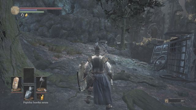 W pierwszej kolejności wyeliminuj dwójkę znajdującą się obok przewróconego wozu. - Ofiarna Droga | Opis przejścia Dark Souls 3 - Dark Souls III - opis przejścia i sekrety