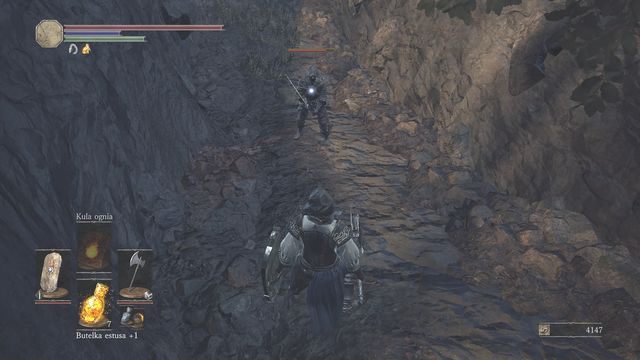 Nie lekceważ szybkiego przeciwnika. - Katedra Głębin - na zewnątrz | Opis przejścia Dark Souls 3 - Dark Souls III - opis przejścia i sekrety