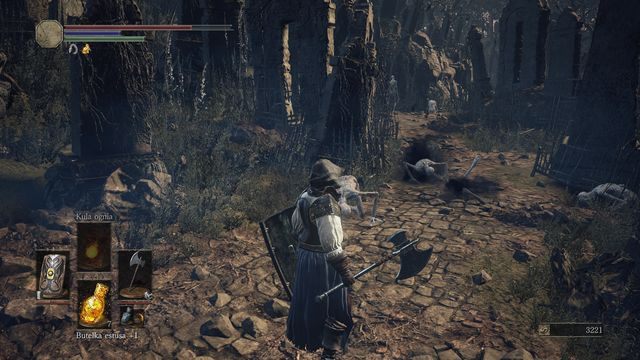 Przeciwnicy przez cały czas będą się odradzać - zabijaj głównie tych, którzy blokują Ci przejście. - Katedra Głębin - na zewnątrz | Opis przejścia Dark Souls 3 - Dark Souls III - opis przejścia i sekrety