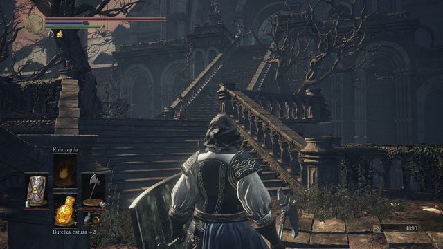 Droga prowadząca do głównego wejścia. - Katedra Głębin - na zewnątrz | Opis przejścia Dark Souls 3 - Dark Souls III - opis przejścia i sekrety