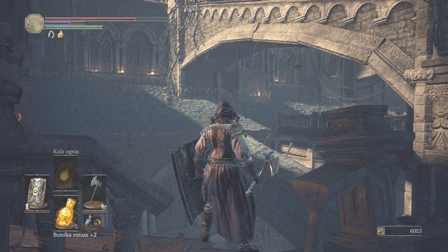 Poruszając się po dachach uważaj na wyskakujących nie wiadomo skąd przeciwników. - Katedra Głębin - na zewnątrz | Opis przejścia Dark Souls 3 - Dark Souls III - opis przejścia i sekrety