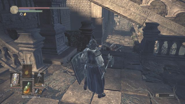 Miejsce pokonania kuszników i dalsza droga. - Katedra Głębin - na zewnątrz | Opis przejścia Dark Souls 3 - Dark Souls III - opis przejścia i sekrety