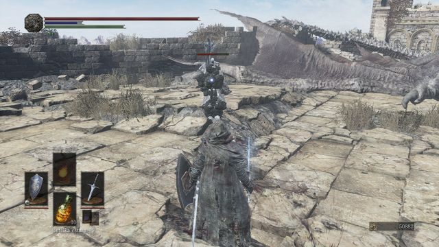 Gdy przeciwnik wzmocni zbroję poczekaj chwilę, aż nowa osłona pęknie. - Szczyt Arcysmoków | Opis przejścia Dark Souls 3 - Dark Souls III - opis przejścia i sekrety