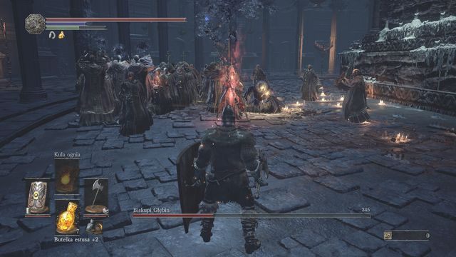 Nie przyglądaj się rzucanej klątwie, zamiast tego agresywnie atakuj aż do wyczerpania energii. - Biskupi Głębin | Bossowie w Dark Souls 3 - Dark Souls III - opis przejścia i sekrety