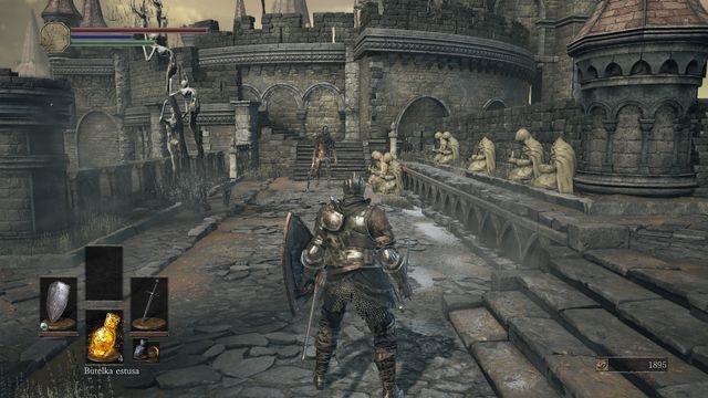 Uważaj szczególnie na dwójkę, która pojawi się po wejściu na środek muru. - Wysoka Ściana Lothric | Opis przejścia Dark Souls 3 - Dark Souls III - opis przejścia i sekrety