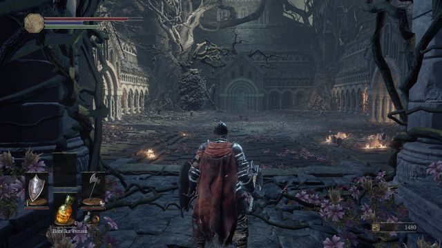 Miejsce, do którego wróć, gdy będziesz gotowy. - Osada Nieumarłych - od dużego placu, droga na wprost | Opis przejścia - Dark Souls III - opis przejścia i sekrety