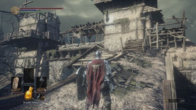 Po odwiedzeniu ogniska warto zająć się uprzykrzającymi życie wrogami - Osada Nieumarłych - od dużego placu, droga w prawo przez most | Opis przejścia - Dark Souls III - opis przejścia i sekrety
